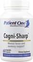Pasienten en Cogni-Sharp | Supplement til støtte kognisjon, fokus og mental klarhet * | med Gingko, Lion's Mane, Bacopa og mer | 60 kapsler