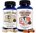 Legendairy Milk flytende gull + solflower Lecithin Lactation Supplement for melkeforsyning Økning og for tilstoppede melkedukter - amming kosttilskudd for melkeflyt og boost melk produksjon
