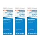 Rugby Dibucaine Topical Anestetic 1% Hemorroide Ointment - smerte lindring krem for kløe og brenning, hemorroide behandling, anti kløe krem 1 Oz (3 pakke)