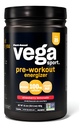 Vega Sport Pre-Workout Energizer, Strawberry Lemonade - Pre Workout pulver for kvinner og menn, støtter energi og fokus, elektrolyter, Vegansk, Keto, Glutenfri, Ikke GMO, 1.1 lbs