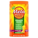 Metamucil Premium blanding, 4-i-1 Fiber Supplement for digestiv helse, Psyllium Husk Fiber pulver, sukker-fri med Stevia, plantebasert fiber Supplement, oransje flavored, 180 teskjeer
