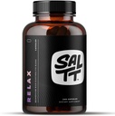 Saltt Relax - Magnesium Capsules Supplement - 203mg Ionisk Magnesium Kloride m/Sodium, Kalium, Elektrolytter - Vegan, Sukker & Glutenfri - 240 Count - by Keto Chow