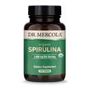Dr. Mercola Organic Spirulina - 2.000 mg - USDA Organic - Støtter normal avgifts- og immunhelse - Hele maten Superfood - Ikke-GMO, Glutenfri og soya-fri - 120 tabletter