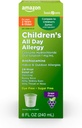 Basic Care 24 timers allergi relief for barn, cetirizinhydrochlorid oral løsning 1 mg/ml, Grape Flavor, Dye Free, 8 fl oz (pakke med 1)
