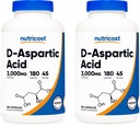 Nutricost D-Aspartic Acid Caps (180 Caps) (2 flasker)