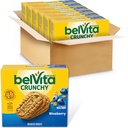 belVita frokostbarer kjeks, blåbær, 30 totalpakker, 6 bokser (4 kjeks per pakke)