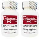 Cardiovaskulær forskning Lipotiamin B Supplement 120 tabletter - Vitamin B1 Nå med Alpha Lipoic Acid - 2 X 60 Count