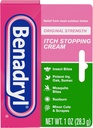 Benadryl Original Styrke Itch Stopping Anti-Itch krem, Diphenhydramine HCl Topisk Analgesic & sink Acetate hudbeskyttende, Relief fra de fleste utendørs itches, 1 oz (Pack of 6)