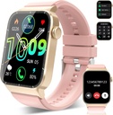 Smart Klokke for menn kvinner (Svar / Gjør anrop), 1.85" HD Smartwatch, Treningsklokke med 112 idrettsmoduser, hjertefrekvens søvnskjerm/stegdisk, IP68 Vanntett Fitness Tracker for Android, Deep Pink