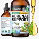 BIO KRAUTER Adrenal Support Tinkture - Rhodiola & Ashwagandha Supplements - Vegan Mood Support Drops 4 Fl.Oz.