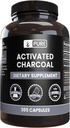 Pure Original Ingredienser Aktivert Charcoal, Ingen magnesium eller Rice Fillers, alltid ren, Lab verifisert (365 greve)