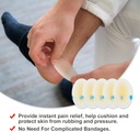Blemsterkusjer (15PCS) Gel Hydrokolloid Seal Bandages for fingre, tær, hæler - Vanntett Blemster Forebygging Pader, Ultra-Thin klesmerke