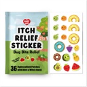 Hydrocolloid Itch Relief Patch, for Mosquitos, Billetter, Midger, Sandflies Bug bit Relief, Anti-Itch Patch med Aloe og heks Hazel, Insekt bit Relief, Kid-Friendly, Naturlig frukt tema