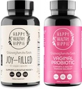 Lykkelig sunn Hippie Vaginal probiotika for kvinner og Joy-fylte Mood Support