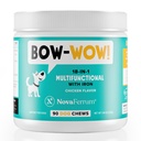 NovaFerrum Bow Wow | 18-i-1 Multifunksjonell med jern Supplement for hunder | Blodstøtte for anemi | Glukosamin | Probiotika | Antioksidanter | Kylling Flavor | 90 Chews