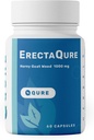 ErectaQure Horny Goat Weed for menn - Mann Enhancement Supplement for økt mannlig kjøre - Tongkat Ali, Ginseng Root & Superoxid Anions - 60 kapsler Glutenfri