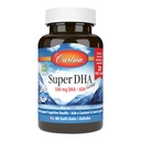 Carlson - Super DHA Gems, 500 mg DHA Supplements, 640 mg Fettsyrer, Wild-Caught Norsk Arctic Fish Oil Concentrate, Sustainly Sourced Nordic Fish Oil Capsules, 60 + 20 Softgels