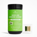 Hormon Balance for kvinner – PMS Støtte Supplement for Mood, Menstruell Cramp, Bloating, Hormonfri Perimenopause & Menopause Support, Chasteberry, Black Cohosh, St. John's Wort, 30 daglige pakker