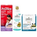 Tylenol og Zarbees Baby Essentials Bundle for spedbarn: Infanter Acetaminophen Liquid Medicine, Zarbees Baby Soothing Nasal Spray, og Zarbees Baby Soothing Eucalyptus & Lavendar Chest Rub