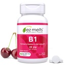 EZ Smelter Oppløselig vitamin B1 25 mg, sukkerfri, 45-dagers forsyning - 1 pakke