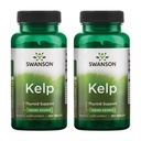 Swanson Kelp - Naturlig jodinkilde som støtter Thyroid helse - Mineral Supplement m/Iodinkilde Standardisert 0,4% - (250 tabletter, 225mcg Hver) (2 pakke)