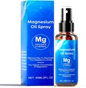 Magnesium Olje Spray, 60ml Magnesium Spray, 100% organisk magnesiumolje Ekstra styrke, fremmer rolig søvn og avslapping, Magnesium Spray for føtter, søvn og kropp, lett å absorbere og bruke