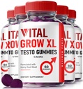 NutraRize (Pack of 5 Vital Grow XL, Offisiell Vital Grow XL Testo Gummies for menn, Boost Stamina og tillit Gummy for menn, Vital GrowXL Mannlig støtte Gomitas (300 Gummies)