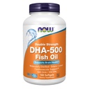 Nå Mattilskudd, DHA-500 med 250 EPA, molekylær destillert, støtter hjernens helse*, 180 Softgels