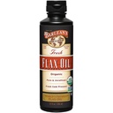 Barlean's Organic Flaxfrø Oljevæske, Cold Press Flax frø, 7 640 mg ALA Omega 3 Fettsyre Supplement for sunnt hår, hud og øyne, Vegan & Glutenfri, 12 oz