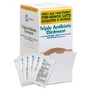 Globe (144 Pack) Triple Antibiotic Ointment 0.9g Single Packet, Førstehjelpssett for mindre skafter, sår, kutt og forbrenninger, hindrer infeksjon aktive ingredienser sammenlignet med ledende merkevare, reisestørrelse