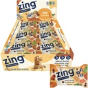 Zing Peanut Smør Sjokolade Chip Kids Vegan Protein Bars, Glutenfri 100 Calorie Mini Barer, Smørefri ernæring barer med plantebasert protein, Kosher, ingen soya, ingen sukker alkoholer - 18 count