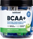 Nutricost BCAA + Hydration Grønn Apple Flavored (20 Stickpacks) - Branched kjede Aminosyrer med Hydration Complex - Glutenfri, ikke-GMO