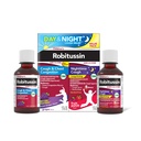 Barns Robitussin DM dag og natt Cough Relief verdipakke, Cough Medisin, Grape/Fruit Punch Flavor - 4 Fl Oz x 2