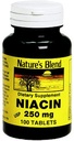 Naturens blanding Niacin 250 mg 250 mg 100 faner