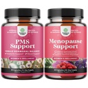Bundle av avansert PMS støtte Supplement for kvinner og komplett herbal menopause Supplement for kvinner - multi fordel Menopause Relief Hormon Balance