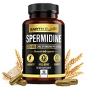 Jord Elixir Spermidin Supplements 1200 mg (90 kapsler) - Anti Aging - 3rd Party testet (12mg Spermidin pulver) Maks renhet - 100% ren espermidina-fermentert hvete Germ ekstrakt - NMN Alternativ