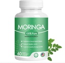 Organic Moringa Capsules - 800 mg Pure Moringa Powder - Nutrient-Dense Supermat for energi - Moringa Capsules - 60 Capsles