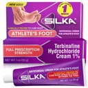 SILKA Anti-Fungal krem, klinisk anti-Fungus fot behandling, Jock Itch & Ringorm Remedy, maksimal styrke, rask-virkende lindring fra kløe og brenne, 1 Oz