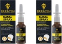 Bee og du naturlig propolis Nasal Spray 1 Fl oz | Congestion Relief alkohol gratis medisinske grad propolis nesedråper, Sinus Relief, Allergi, Nasal moisturizing Spray Nasal Spray, 1 fl oz (Pack of 2)