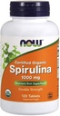 Nå Matvarer - Certified Organic, Spirulina, 1000 mg, 120 tabletter