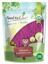 Mat å leve økologisk svart currant juspulver, 8 ounces - ikke-GMO, rå, kosher, vegansk supermat, bulk, rik på antioksidanter, Flott for juss, drikker og smoothies, inneholder Maltodextrin