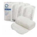 Vakly sterile krinkle Kerlix Type Gauze Bandage Rolls [5 pakke] Høyt absorbent fluff 100% bomull bandages rulle 4.5"x4.1yds 6-Ply - Individuelt innpakket Mesh Gauzes + medisinsk tape - emballasje May Vary