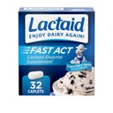 Lactaid Fast Act Laktose Intolerance Relief Caplets med Lactase Enzyme for å hindre gass, Bloating & diarrea På grunn av Lactose Sensitivitet, ideell for reise & on-The-Go, 32 pakker med 1-land