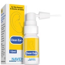 NAVEH PHARMA® CleanEars | Fast-Active Ear Wax fjerning Spray | Bryter ned og løser ørevoks i bare 1 behandling | klinisk bevist å være 300% mer effektiv W/Mineral olje | Gentle & Safe | 0,5 Fl Oz