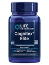 Livsforlengelse Cognitex® Elite, salvie, Blåbær, ashwagandha, phosphatidylserin, vinpocetin, oppmerksomhet, fokus, Mood & Minne, Glutenfri, Ikke-GMO, Vegetarisk, 60 tabletter