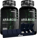Forbedret Athlete - Arachidonic Acid Supplement - Muskel og styrke Supplement for økt muskelmasse og forbedret gjenoppretting for menn og kvinner (120 kapsler) - 2 pakke med Kinara Pill Organizer