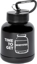 ONMYWHEY Double Scoop (180cc) Protein og kosttilskudd Keychain Funnel, tid til å få Wheysted