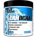 Evlution Stimulant Gratis Lean BCAA pulver ernæring BCAA Aminosyrer pulver med CLA karnitin og 2:1:1 Branched kjede Aminosyrer støtter muskel gjenoppretting fettforbrenning og metabolisme - blå Raz