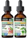 BIO KRAUTER Sarsaparilla Tinktur 2 fl. Oz. & Gotu Kola Tinktur 2 fl. Oz.
