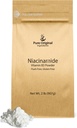 PURE ORIGINALE INGREDIENTS Niacinamid (2 lb) Flushfri vitamin B3 pulver, kosttilskudd